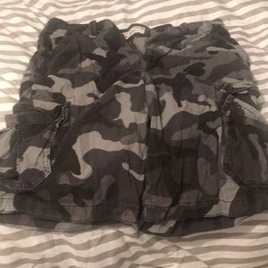 Camo cargo shorts